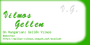 vilmos gellen business card