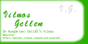 vilmos gellen business card